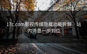 17c.com影视传媒隐藏功能拆解 · 站内消息一步到位